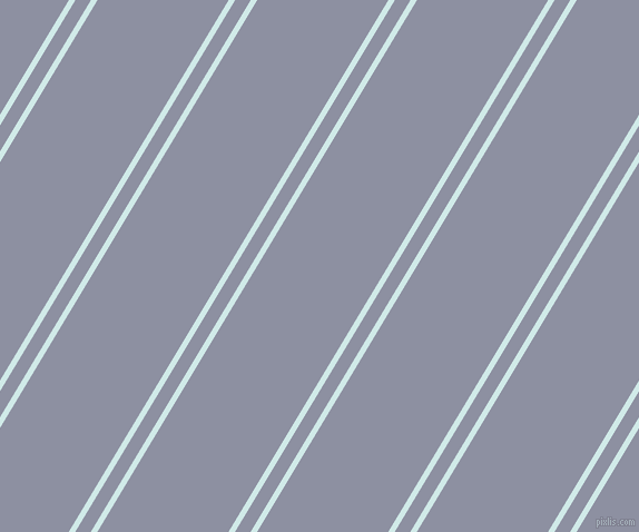 59 degree angles dual stripe line, 5 pixel line width, 12 and 101 pixels line spacing, Foam and Manatee dual two line striped seamless tileable