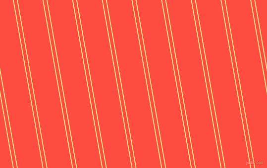 100 degree angle dual stripe lines, 2 pixel lines width, 6 and 49 pixel line spacing, Golden Glow and Sunset Orange dual two line striped seamless tileable
