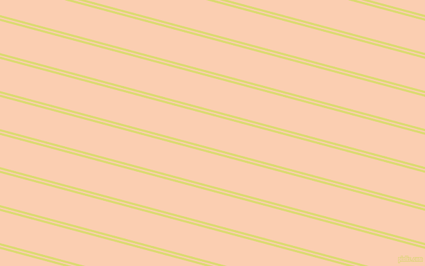 165 degree angle dual stripes lines, 3 pixel lines width, 2 and 45 pixel line spacing, Goldenrod and Apricot dual two line striped seamless tileable