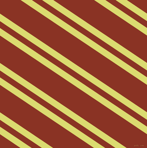 146 degree angles dual stripes lines, 22 pixel lines width, 20 and 80 pixels line spacing, Goldenrod and Burnt Umber dual two line striped seamless tileable