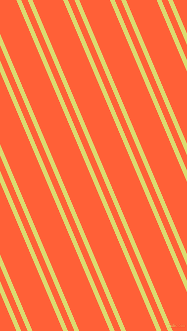113 degree angles dual stripes line, 9 pixel line width, 12 and 57 pixels line spacing, Goldenrod and Outrageous Orange dual two line striped seamless tileable
