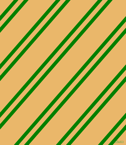 49 degree angles dual striped line, 12 pixel line width, 14 and 70 pixels line spacingGreen and Harvest Gold dual two line striped seamless tileable