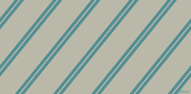 51 degree angles dual stripe lines, 10 pixel lines width, 4 and 73 pixels line spacing, Half Baked and Mist Grey dual two line striped seamless tileable