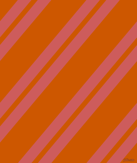 50 degree angles dual stripe lines, 34 pixel lines width, 16 and 88 pixels line spacing, Indian Red and Tenne Tawny dual two line striped seamless tileable