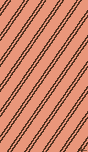 55 degree angles dual striped line, 6 pixel line width, 6 and 41 pixels line spacing, Indian Tan and Dark Salmon dual two line striped seamless tileable