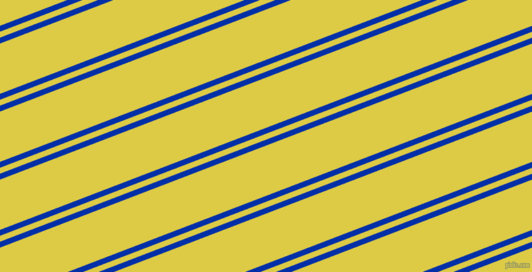 21 degree angle dual stripe line, 8 pixel line width, 8 and 68 pixel line spacing, International Klein Blue and Confetti dual two line striped seamless tileable