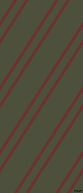 57 degree angles dual stripe lines, 12 pixel lines width, 28 and 93 pixels line spacing, Kenyan Copper and Kelp dual two line striped seamless tileable