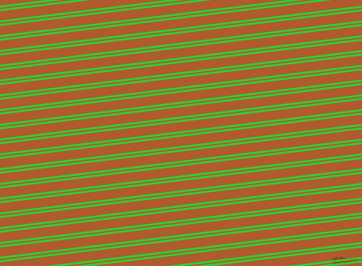 7 degree angle dual striped lines, 3 pixel lines width, 2 and 13 pixel line spacing, Lime Green and Fiery Orange dual two line striped seamless tileable