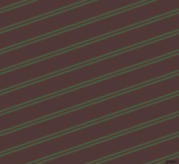 19 degree angles dual stripes line, 7 pixel line width, 4 and 47 pixels line spacing, Lunar Green and Cocoa Bean dual two line striped seamless tileable