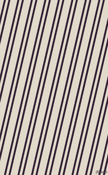 77 degree angle dual striped line, 6 pixel line width, 8 and 22 pixel line spacing, Mardi Gras and Albescent White dual two line striped seamless tileable