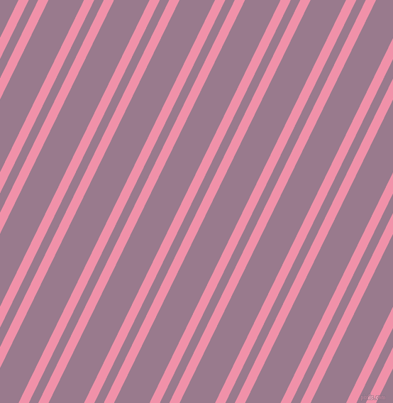 64 degree angle dual stripe line, 13 pixel line width, 12 and 45 pixel line spacing, Mauvelous and Mountbatten Pink dual two line striped seamless tileable