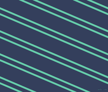 157 degree angle dual stripe lines, 7 pixel lines width, 14 and 54 pixel line spacing, Medium Aquamarine and Gulf Blue dual two line striped seamless tileable