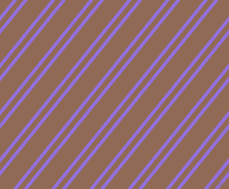 51 degree angles dual stripes line, 7 pixel line width, 10 and 37 pixels line spacing, Medium Purple and Leather dual two line striped seamless tileable