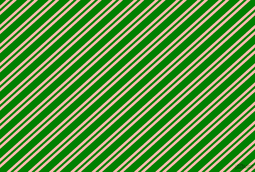 42 degree angle dual stripes line, 5 pixel line width, 4 and 14 pixel line spacing, Melon and Green dual two line striped seamless tileable