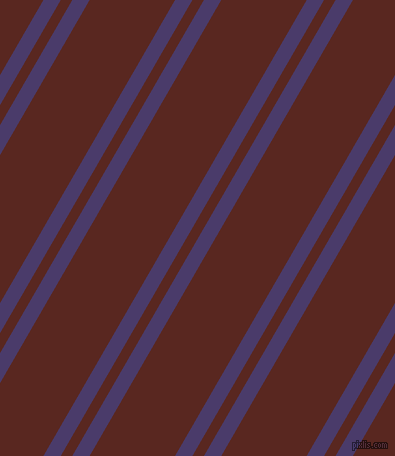 60 degree angle dual stripes line, 15 pixel line width, 10 and 74 pixel line spacing, Meteorite and Caput Mortuum dual two line striped seamless tileable
