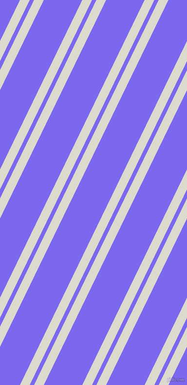 64 degree angles dual stripes line, 18 pixel line width, 8 and 71 pixels line spacing, Milk White and Medium Slate Blue dual two line striped seamless tileable