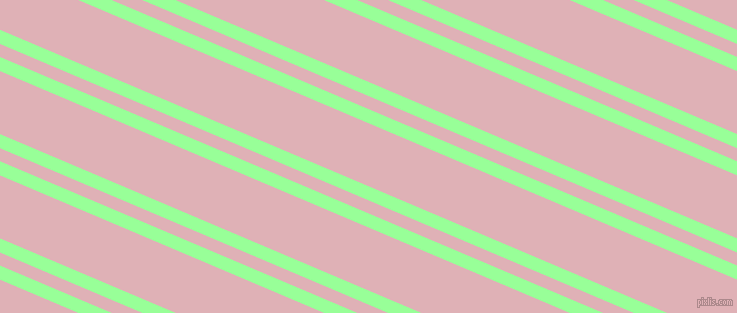 157 degree angle dual stripes line, 13 pixel line width, 12 and 58 pixel line spacing, Mint Green and Blossom dual two line striped seamless tileable