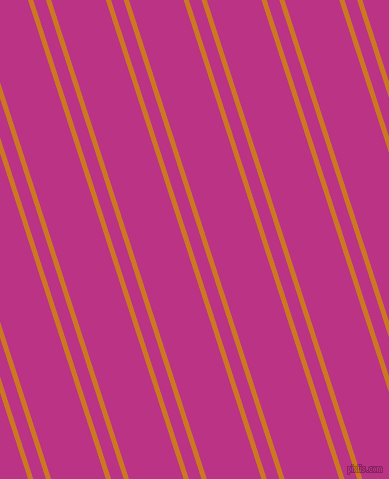 108 degree angles dual striped line, 5 pixel line width, 12 and 52 pixels line spacing, Ochre and Red Violet dual two line striped seamless tileable