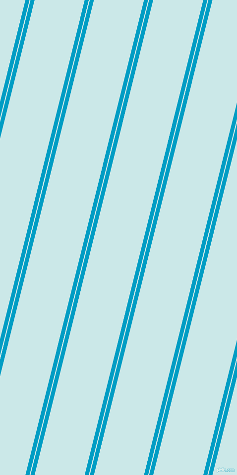 76 degree angles dual striped line, 8 pixel line width, 2 and 98 pixels line spacing, Pacific Blue and Mabel dual two line striped seamless tileable