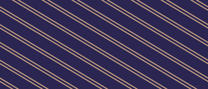 149 degree angles dual stripe lines, 4 pixel lines width, 6 and 39 pixels line spacing, Pale Taupe and Paua dual two line striped seamless tileable