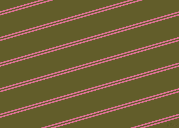 16 degree angle dual striped line, 5 pixel line width, 4 and 71 pixel line spacing, Pale Violet Red and Costa Del Sol dual two line striped seamless tileable