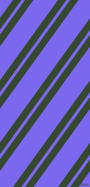 54 degree angle dual striped lines, 23 pixel lines width, 10 and 67 pixel line spacing, Palm Leaf and Medium Slate Blue dual two line striped seamless tileable