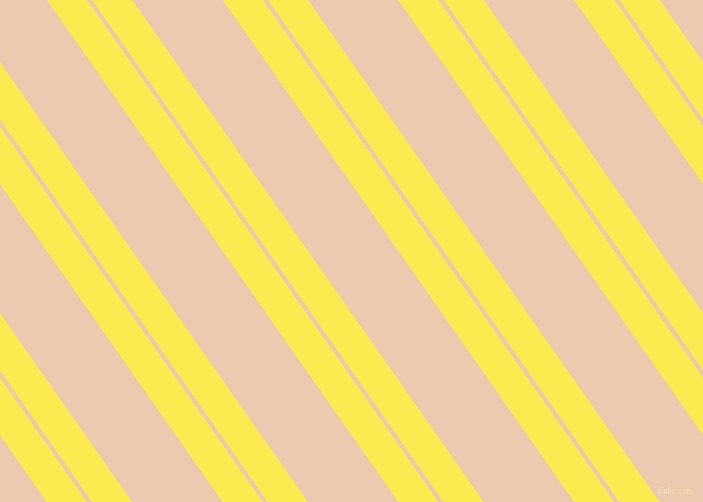 125 degree angle dual striped line, 33 pixel line width, 4 and 74 pixel line spacing, Paris Daisy and Desert Sand dual two line striped seamless tileable