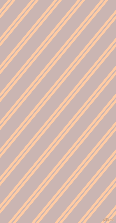 50 degree angles dual striped lines, 8 pixel lines width, 4 and 41 pixels line spacing, Peach and Cold Turkey dual two line striped seamless tileable