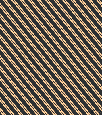 129 degree angles dual stripes line, 4 pixel line width, 2 and 13 pixels line spacing, Peach-Orange and Cod Grey dual two line striped seamless tileable