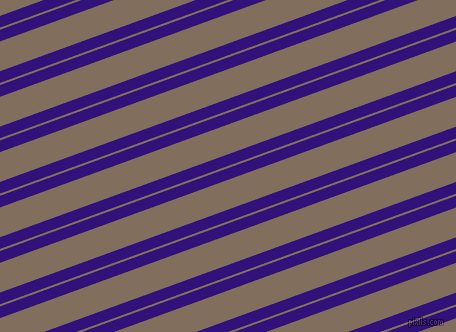 20 degree angle dual stripes lines, 11 pixel lines width, 2 and 28 pixel line spacing, Persian Indigo and Donkey Brown dual two line striped seamless tileable
