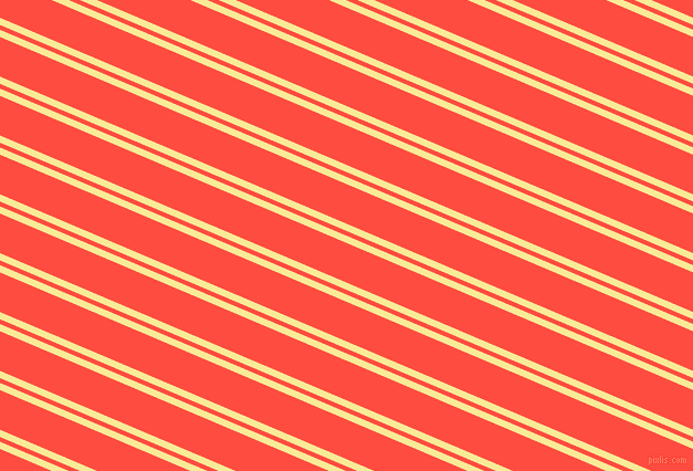 157 degree angle dual striped line, 6 pixel line width, 4 and 33 pixel line spacing, Picasso and Sunset Orange dual two line striped seamless tileable