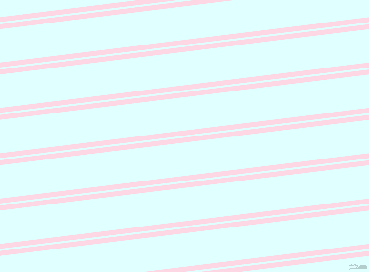 7 degree angle dual striped lines, 10 pixel lines width, 4 and 68 pixel line spacingPig Pink and Light Cyan dual two line striped seamless tileable