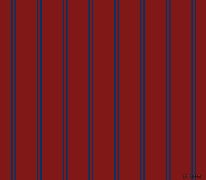 vertical dual lines stripes, 3 pixel lines width, 4 and 43 pixels line spacing, Prussian Blue and Falu Red dual two line striped seamless tileable