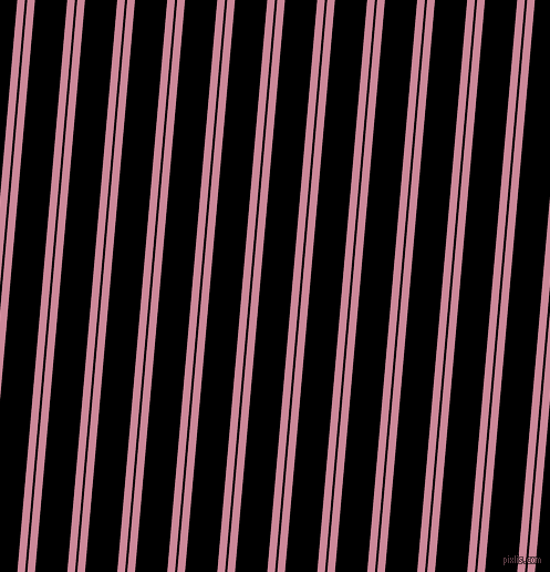 85 degree angles dual striped lines, 7 pixel lines width, 2 and 29 pixels line spacing, Puce and Black dual two line striped seamless tileable