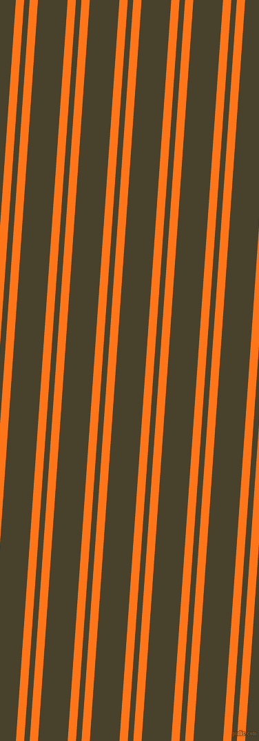 86 degree angles dual striped lines, 12 pixel lines width, 8 and 43 pixels line spacing, Pumpkin and Onion dual two line striped seamless tileable
