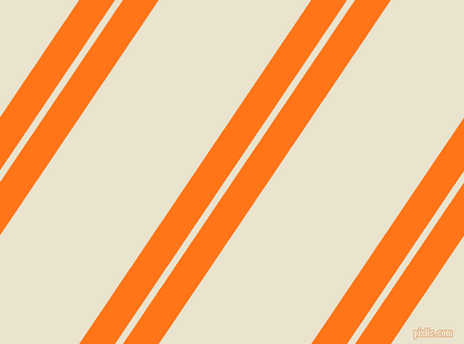 56 degree angles dual stripe lines, 27 pixel lines width, 6 and 115 pixels line spacing, Pumpkin and Orange White dual two line striped seamless tileable