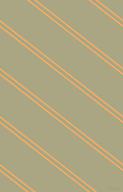 142 degree angle dual stripes line, 4 pixel line width, 10 and 103 pixel line spacing, Rajah and Neutral Green dual two line striped seamless tileable