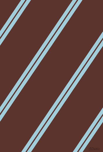56 degree angles dual stripe lines, 12 pixel lines width, 4 and 118 pixels line spacing, Regent St Blue and Redwood dual two line striped seamless tileable