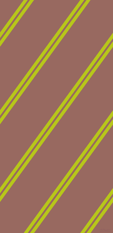 54 degree angle dual striped line, 11 pixel line width, 6 and 125 pixel line spacing, Rio Grande and Dark Chestnut dual two line striped seamless tileable