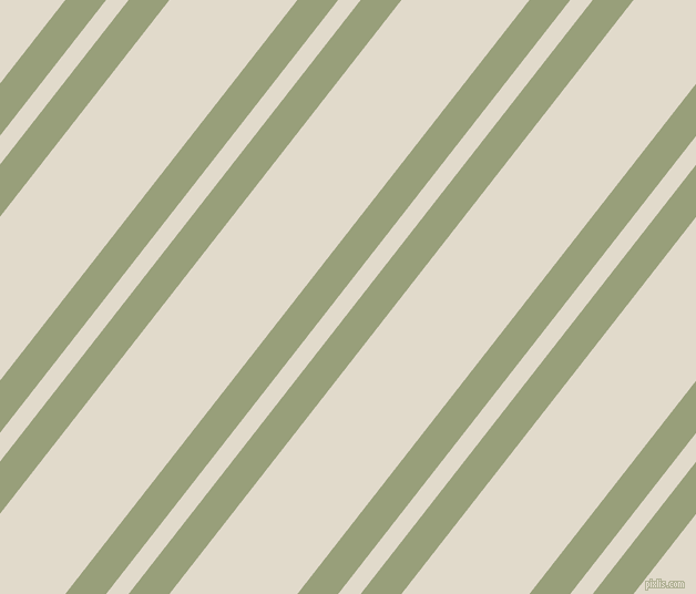 52 degree angles dual stripes line, 29 pixel line width, 16 and 91 pixels line spacing, Sage and Albescent White dual two line striped seamless tileable