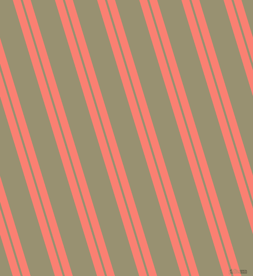 107 degree angles dual striped lines, 15 pixel lines width, 4 and 46 pixels line spacing, Salmon and Gurkha dual two line striped seamless tileable