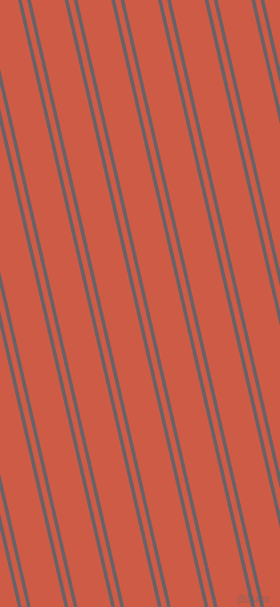 103 degree angle dual striped lines, 4 pixel lines width, 6 and 37 pixel line spacing, Salt Box and Dark Coral dual two line striped seamless tileable