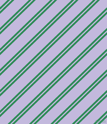 44 degree angles dual stripes lines, 6 pixel lines width, 4 and 34 pixels line spacing, Sea Green and Melrose dual two line striped seamless tileable