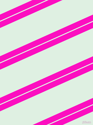24 degree angle dual striped lines, 23 pixel lines width, 4 and 105 pixel line spacing, Shocking Pink and Off Green dual two line striped seamless tileable