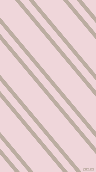 130 degree angles dual stripes line, 13 pixel line width, 22 and 75 pixels line spacing, Silk and Pale Rose dual two line striped seamless tileable