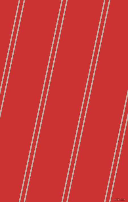 78 degree angles dual striped line, 5 pixel line width, 12 and 125 pixels line spacing, Silk and Persian Red dual two line striped seamless tileable