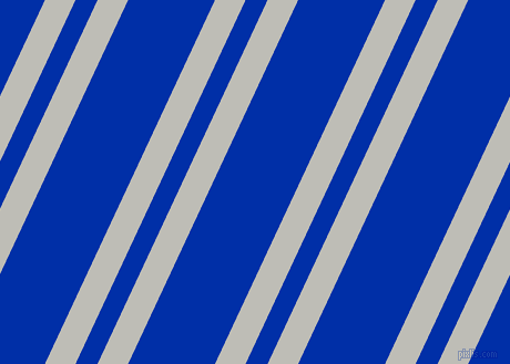 65 degree angle dual striped line, 25 pixel line width, 18 and 71 pixel line spacing, Silver Sand and International Klein Blue dual two line striped seamless tileable