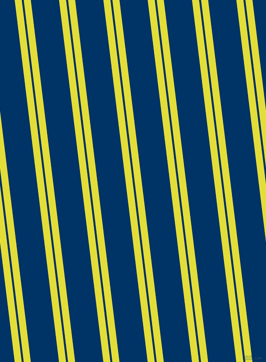 97 degree angles dual striped lines, 14 pixel lines width, 4 and 56 pixels line spacing, Starship and Prussian Blue dual two line striped seamless tileable