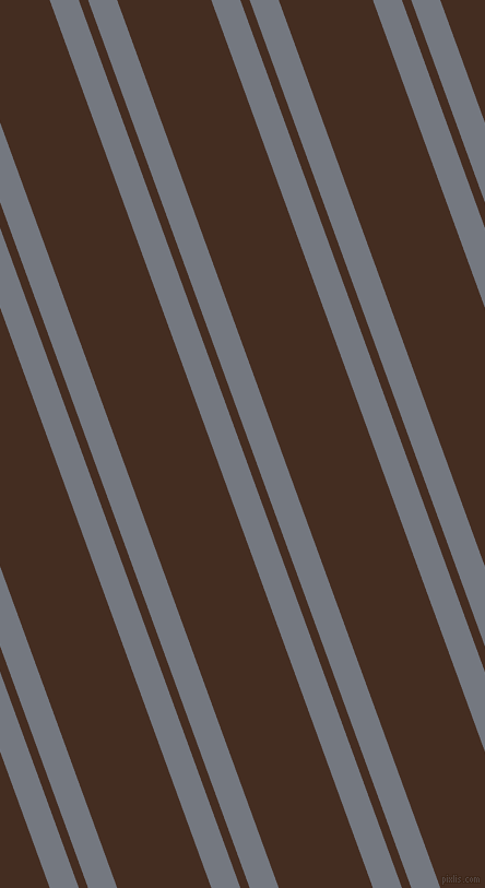 110 degree angles dual stripe line, 25 pixel line width, 8 and 81 pixels line spacing, Storm Grey and Morocco Brown dual two line striped seamless tileable