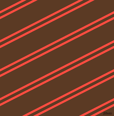 27 degree angle dual stripe line, 9 pixel line width, 12 and 78 pixel line spacing, Sunset Orange and Carnaby Tan dual two line striped seamless tileable